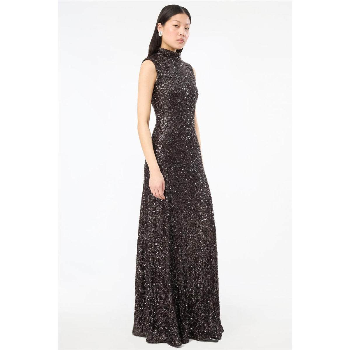 Sequins Flared Maxi Dress Molé