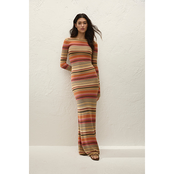 Notturna Maxi Dress Murano Stripe