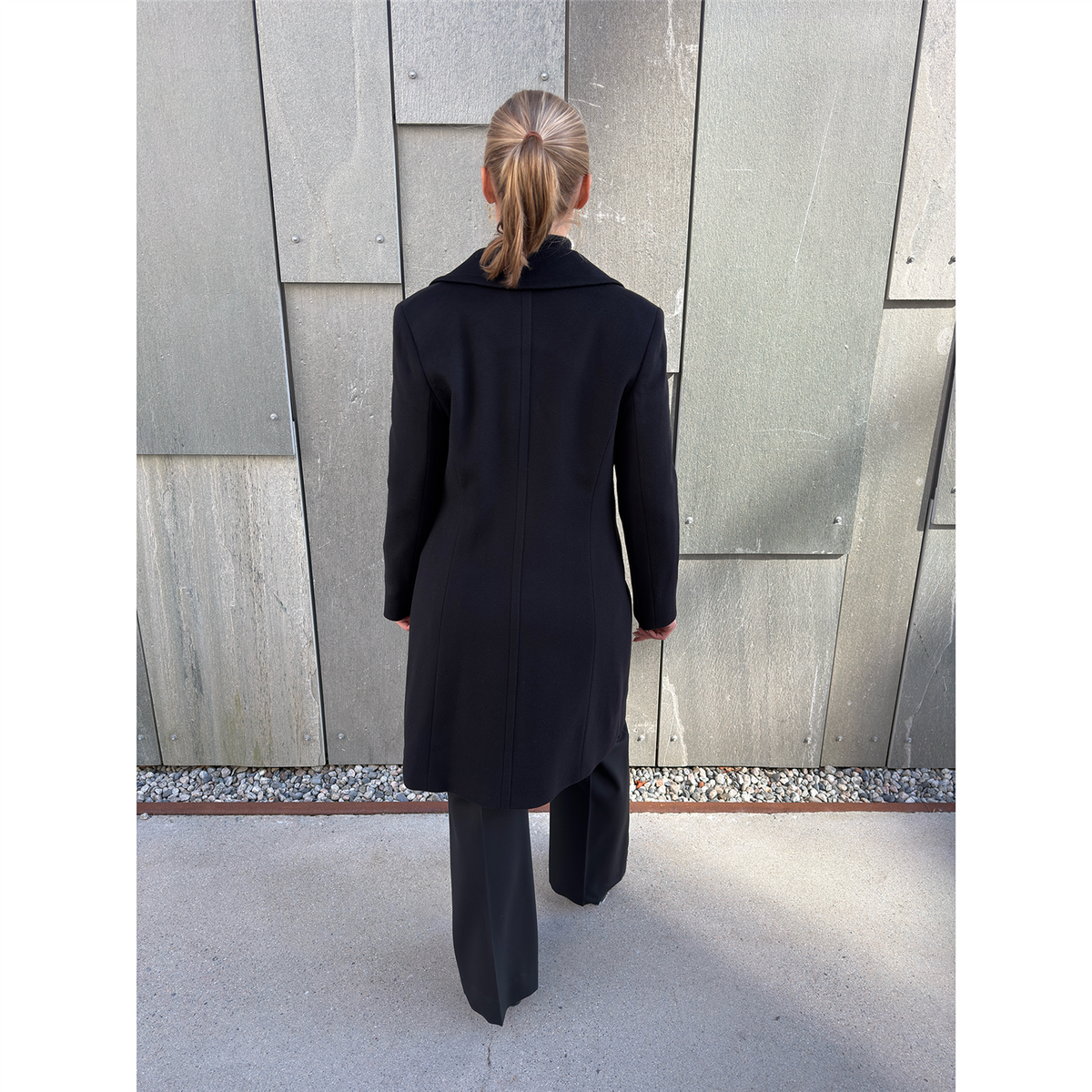 Laura Cashmere Coat Black