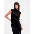 Lima Satin Top Black