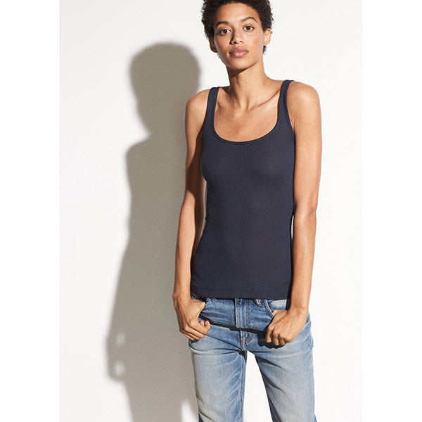 Scoop Neck Tank Coastal Blue