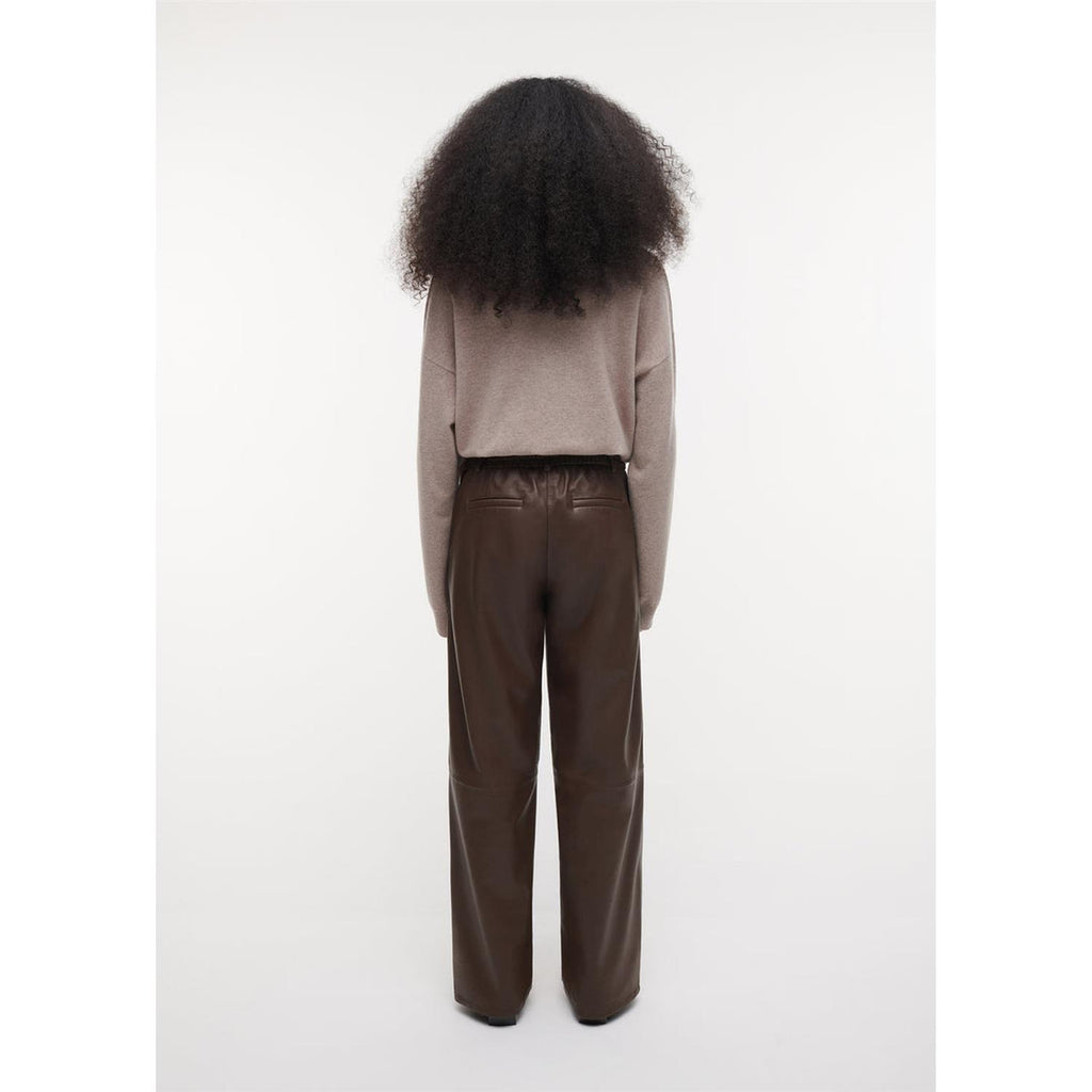 Davina Leather Pant Cacao Brown