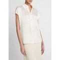 Cap Slv Ruched Bk Blouse Chiffon