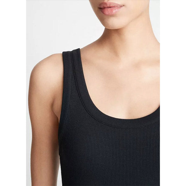 Modal Scoop Nk Tank Black