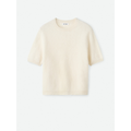 Brushed Short Sleeve Feather White