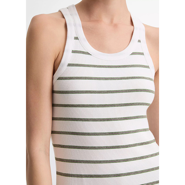 Stripe Modal Scoop Nk Tank Herb Combo