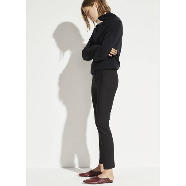 High Waist Cigarette Pants Black