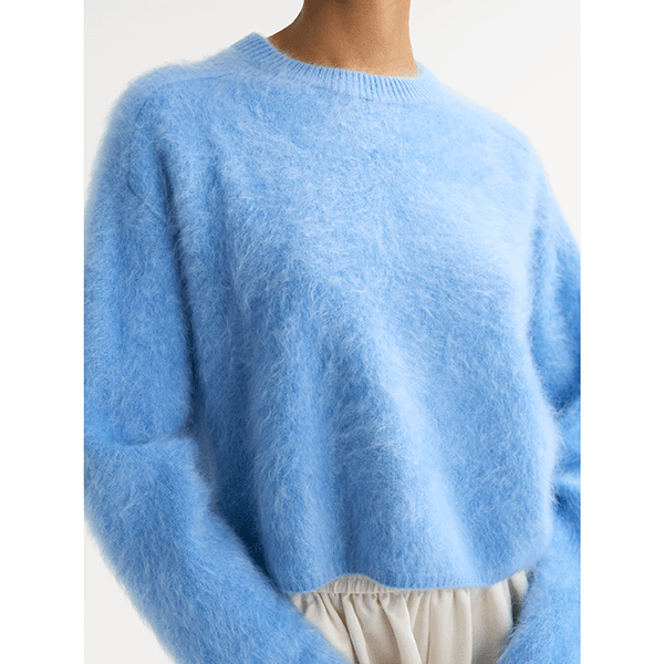 Brushed Crewneck Azure