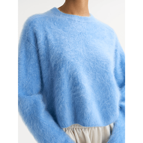 Brushed Crewneck Azure