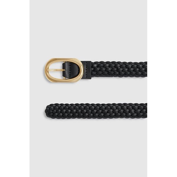Signature Link Belt Braided Black