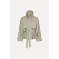 Short Trench Coat Aluminum