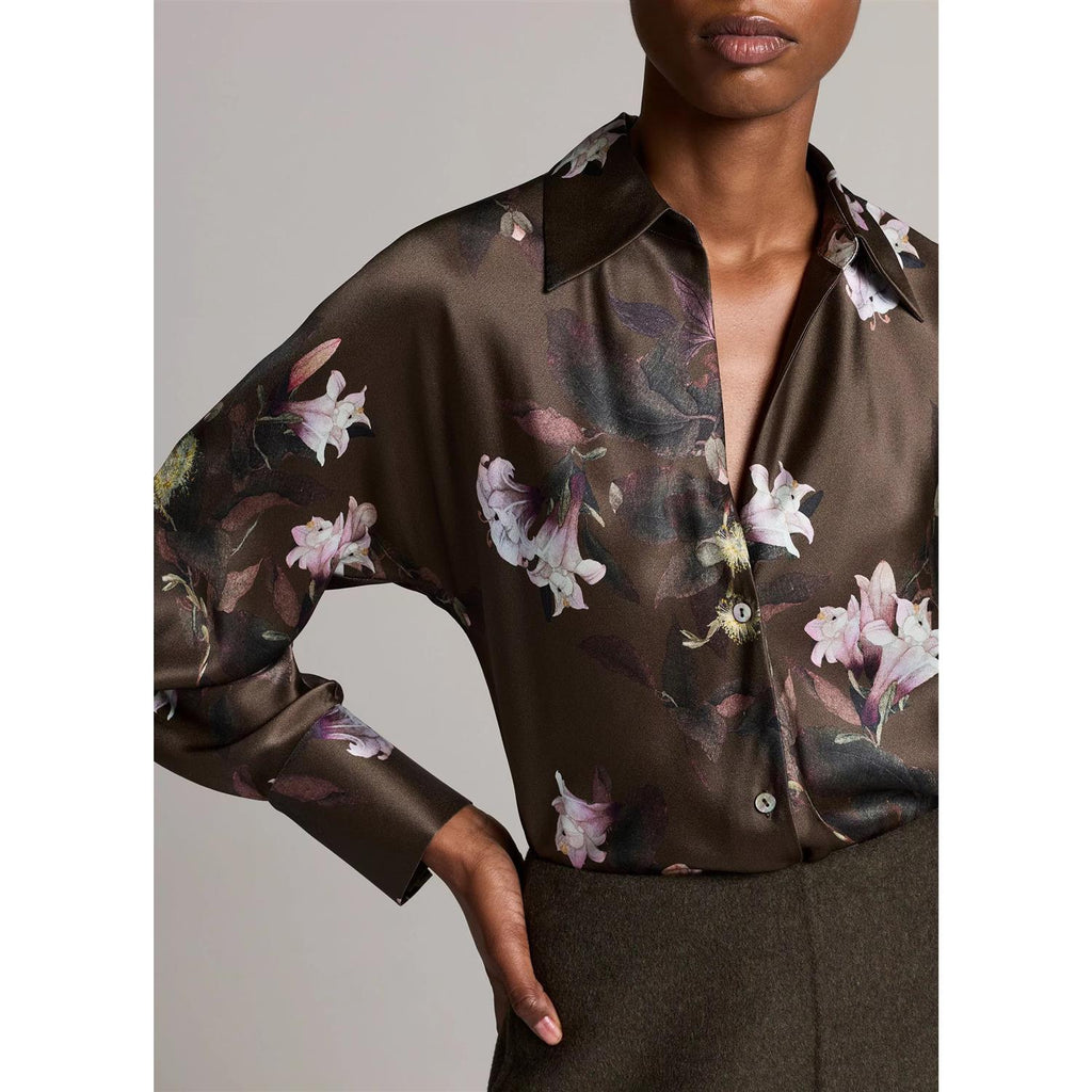 Lily Vine Bias Blouse Cypress Lily