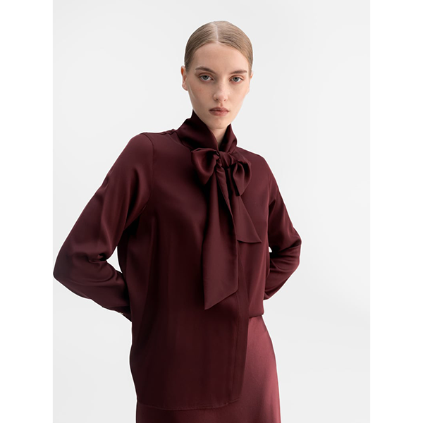Miki Blouse Burgundy