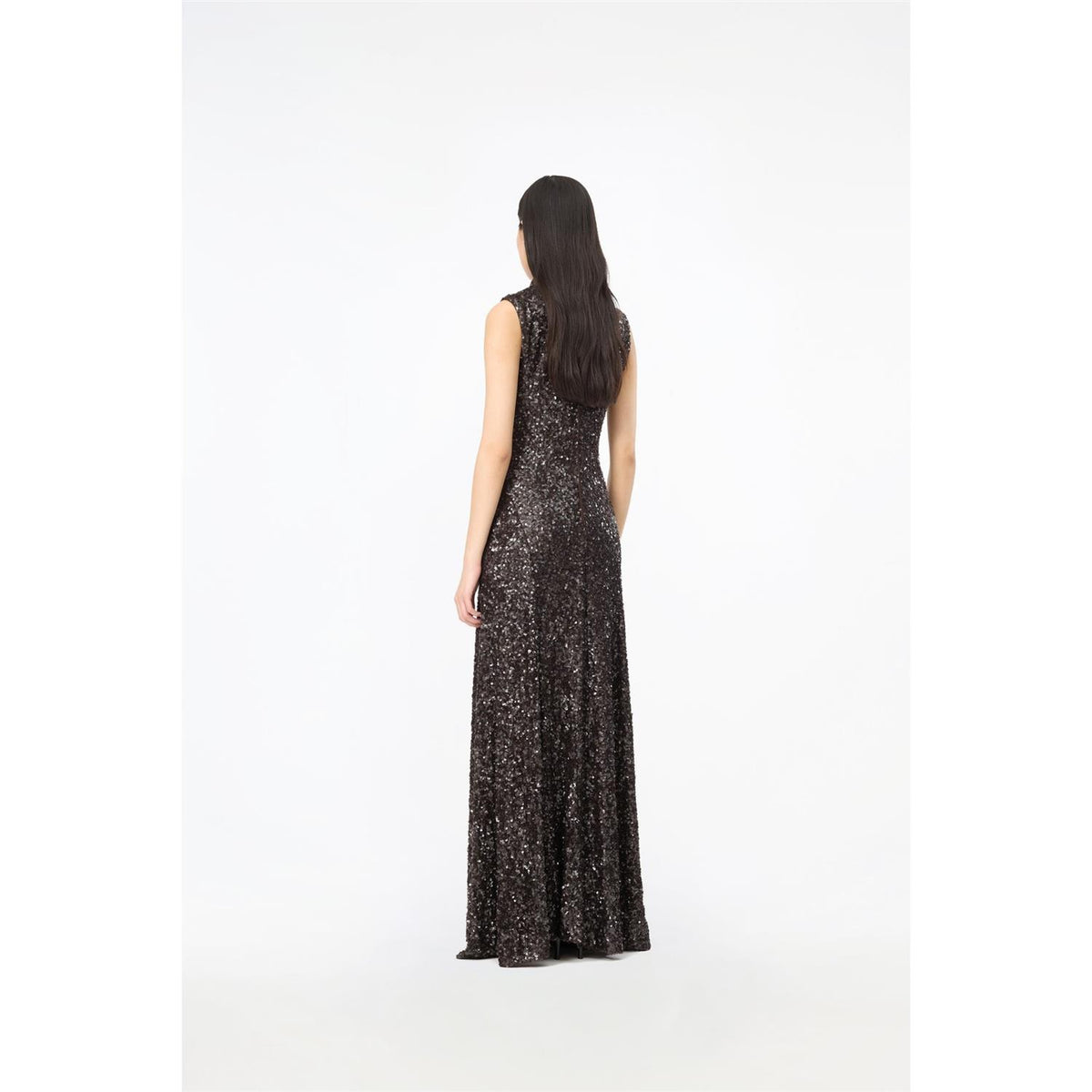 Sequins Flared Maxi Dress Molé