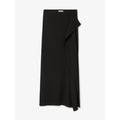 Draped Knit Skirt Black