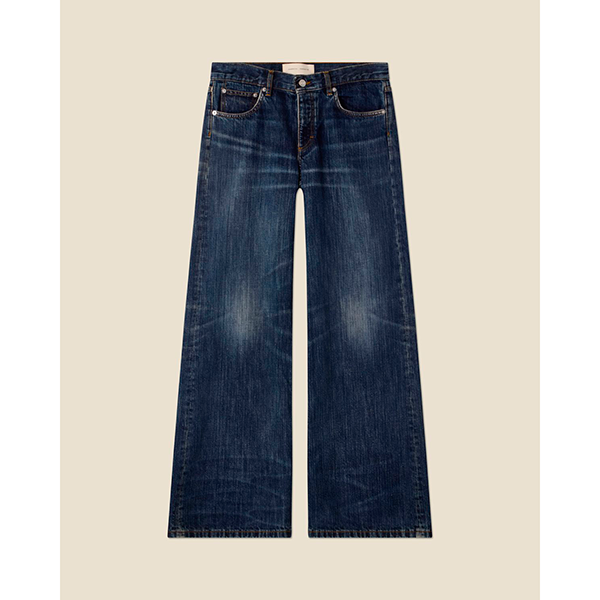 Kyoto Jeans Dark Blue Righe