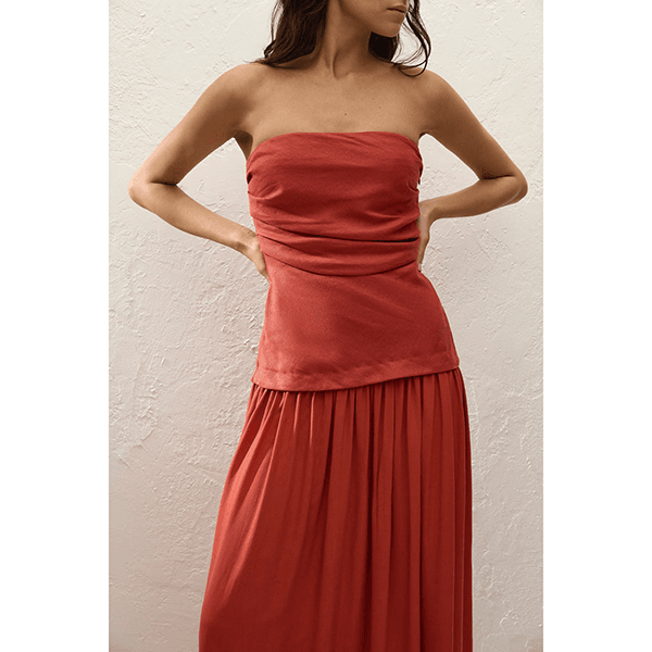 Hedy Maxi Dress Dusty Tomato
