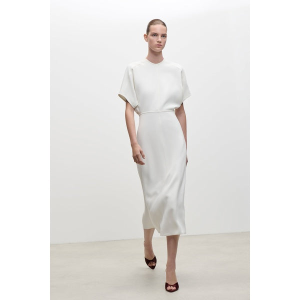 Eleanor Midi Dress Bright Ivory