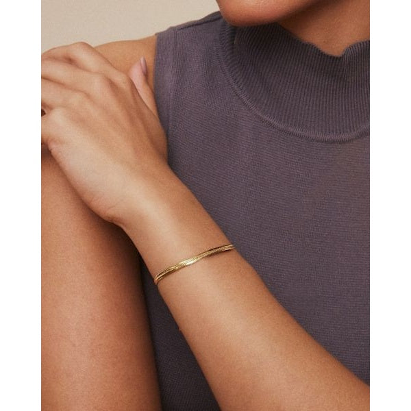 Herringbone Bracelet Gold