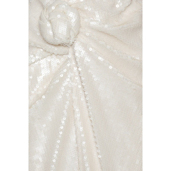 Sequins Knot Skirt Egret