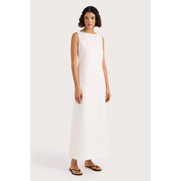 Taylor Midi Dress White