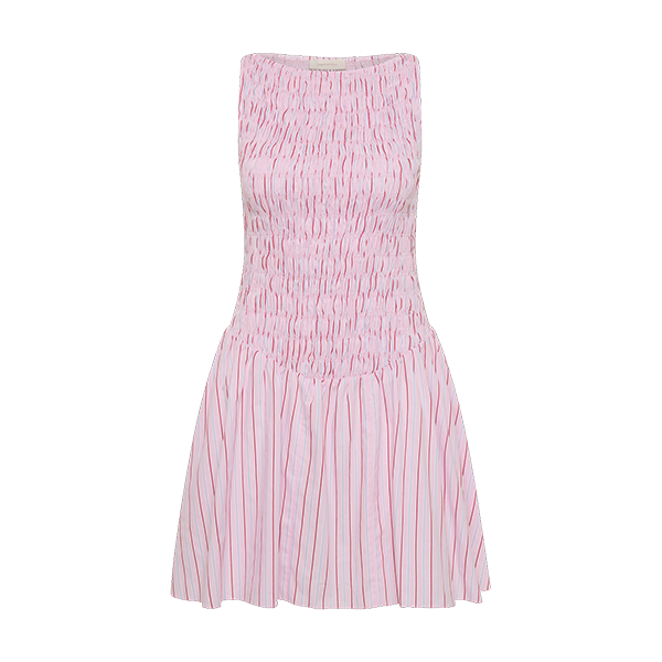 Martina Mini Dress Fiori Stripe Palazzo