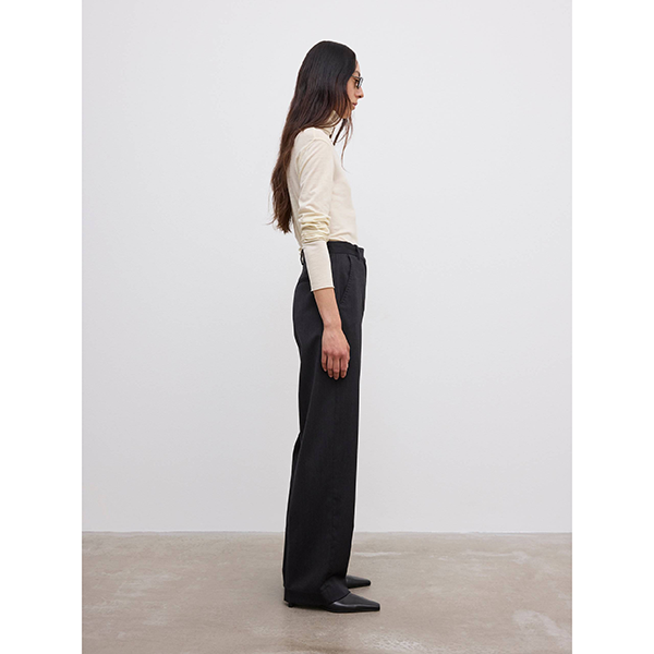 Tapered Wool Trouser Antracite Grey