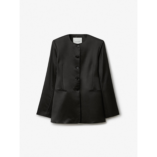Shiny Slim Blazer Black