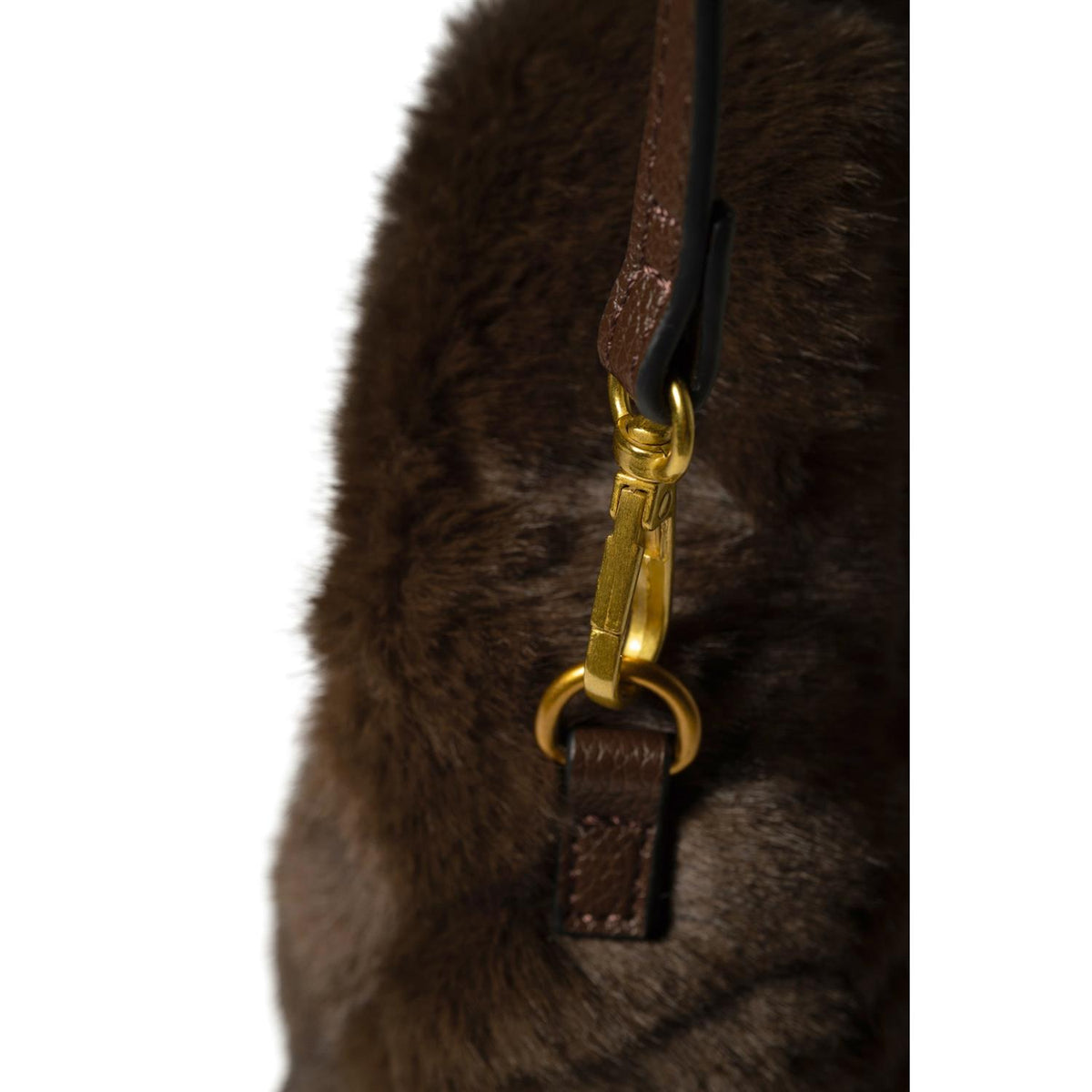 Noella Plush Bag Dk Brown