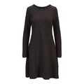 Cecilie Merino Dress Dark Brown Melange