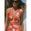 Bianca Midi Dress Sunrose Rosso