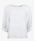 Carmen Puff Sleeve Blouse White