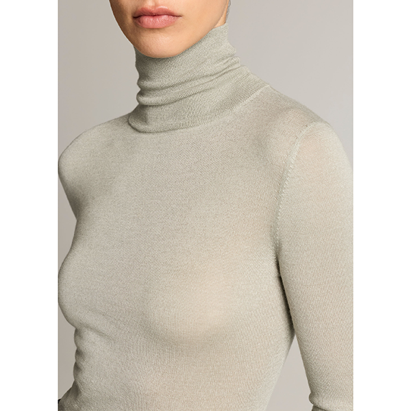 Slim Turtleneck Stone Sage