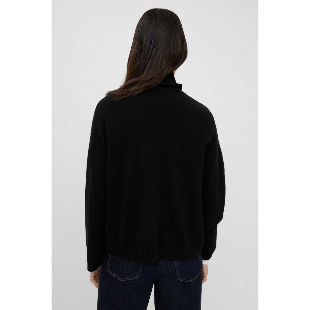 Folded Turtleneck Black