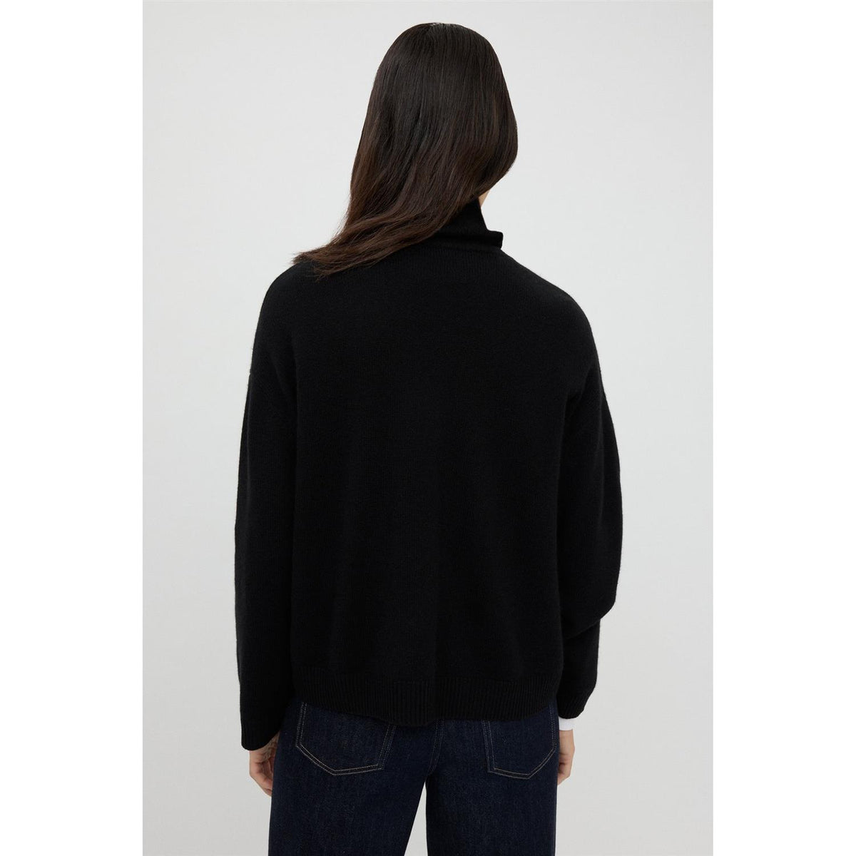 Folded Turtleneck Black