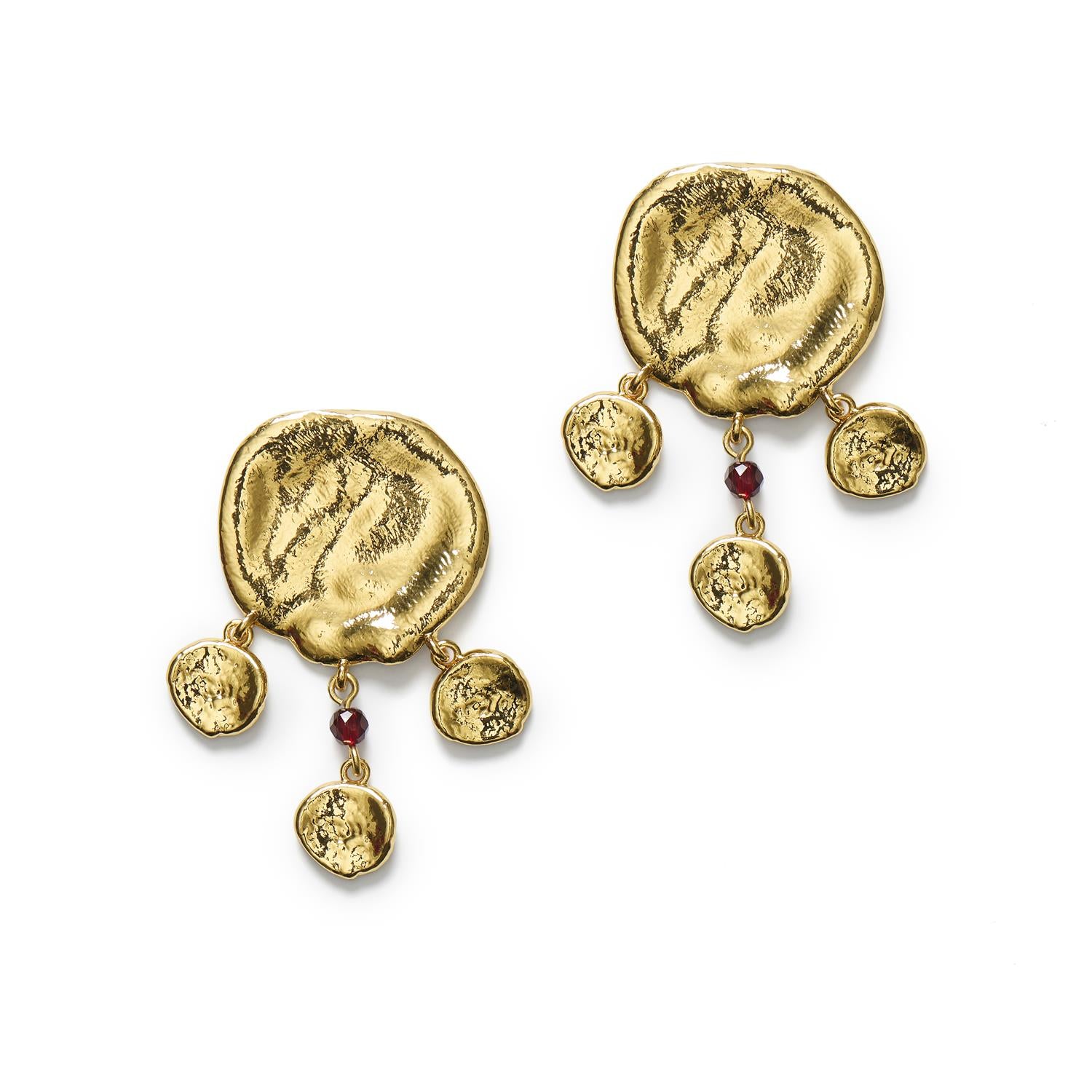 Dream Catcher Earrings Deep Burgundy