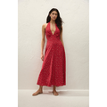 Jennah Midi Dress Linnea Dot Rosso