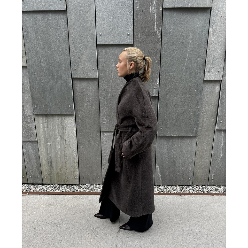 Francesca Alpaca Coat Brown