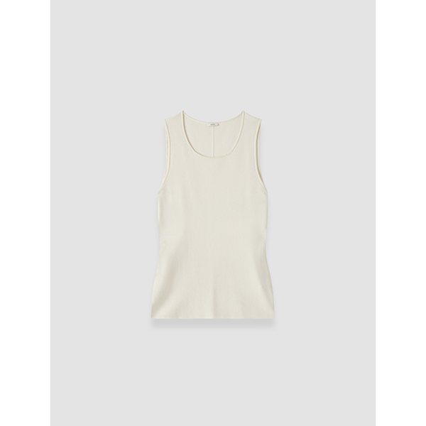 Rana Silk Stretch Tank Ivory