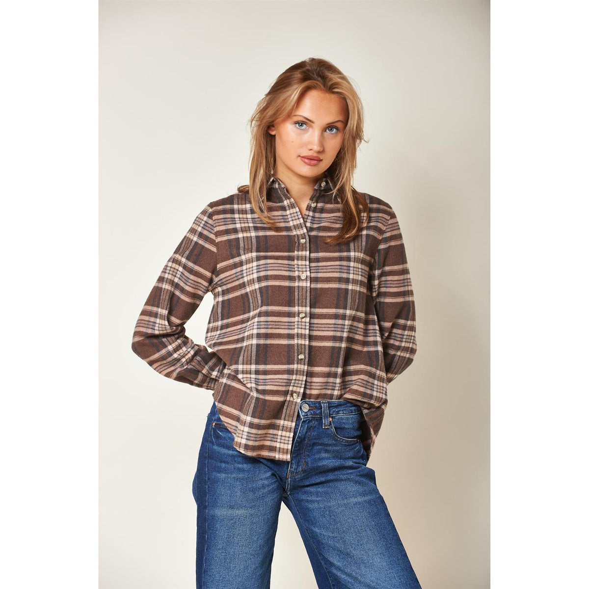 Arc Muted Tartan Shirt Dk Brown