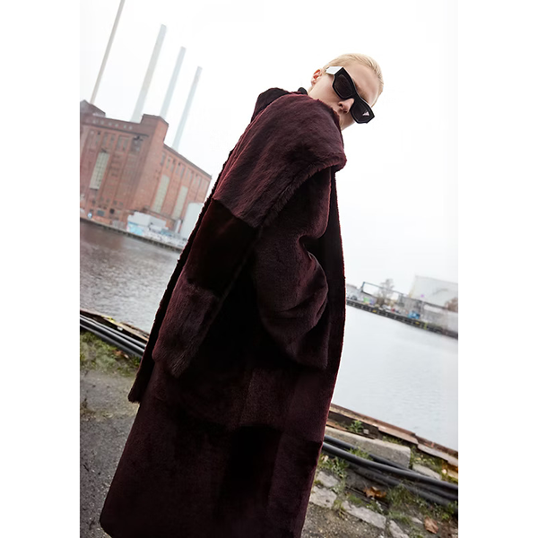 Utzon Chiyo Coat Red Wine