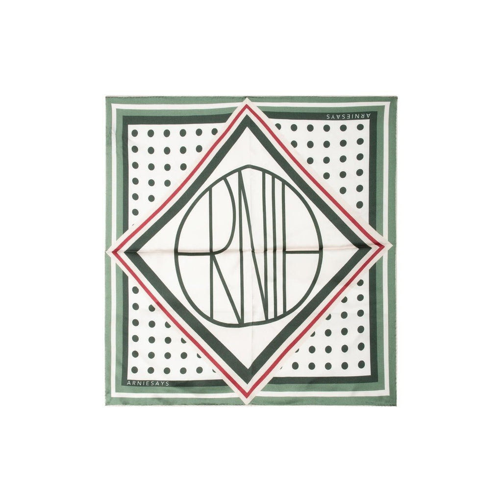 Kensington Silk Scarf Green Multi