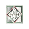 Kensington Silk Scarf Green Multi