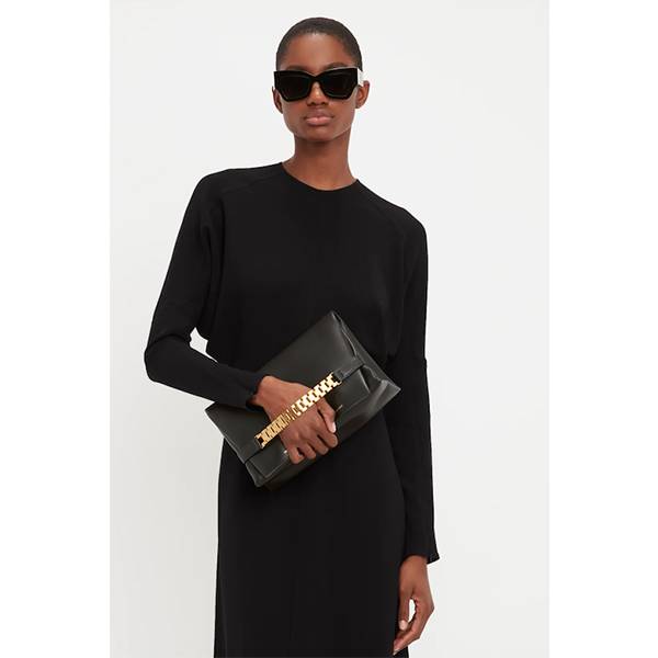 Dolman Midi Dress Black
