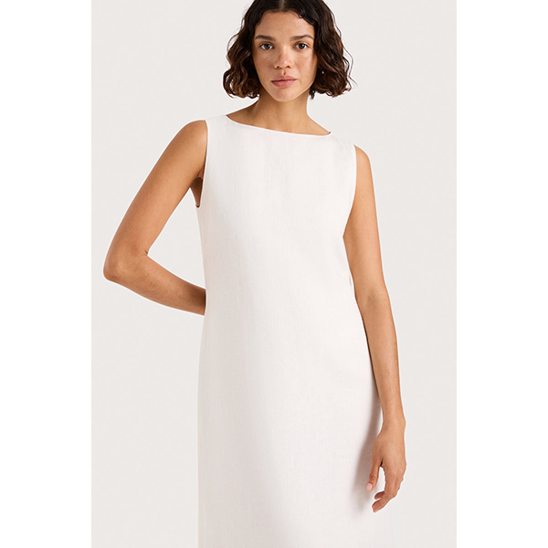 Taylor Midi Dress White