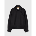 Blouson Zip Up Jacket Jet Black