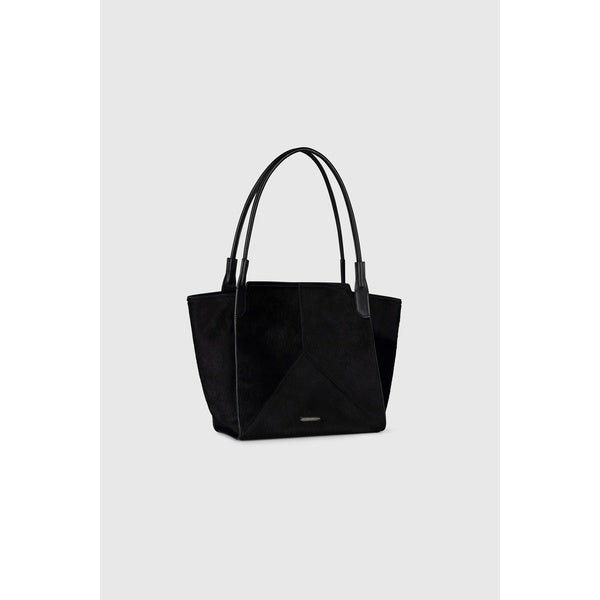 Victoria Tote Hair Calf Leather Black