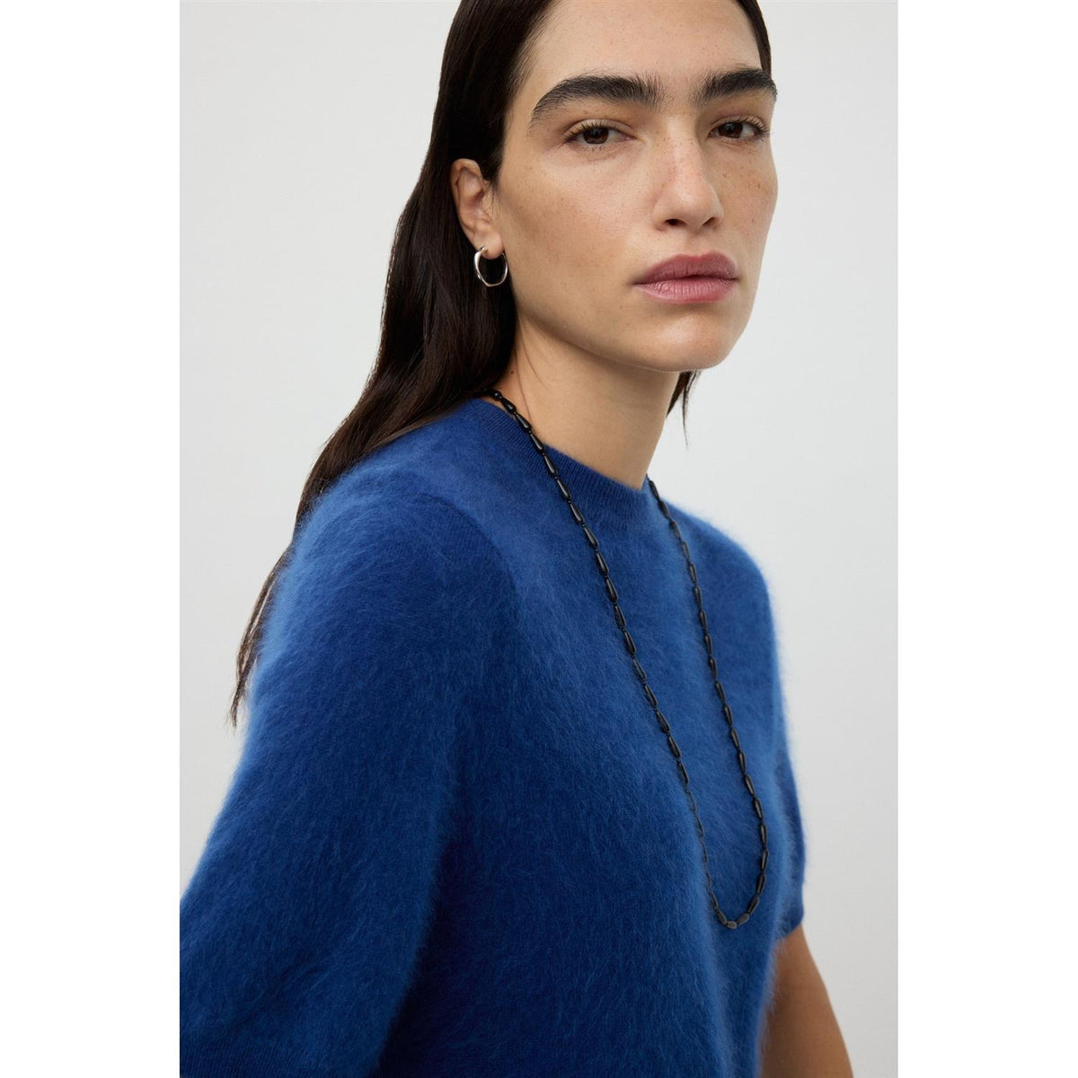 Brushed Short Sleeve Ink Blue