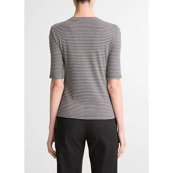Striped Elbow Slv Crew Oceana Combo