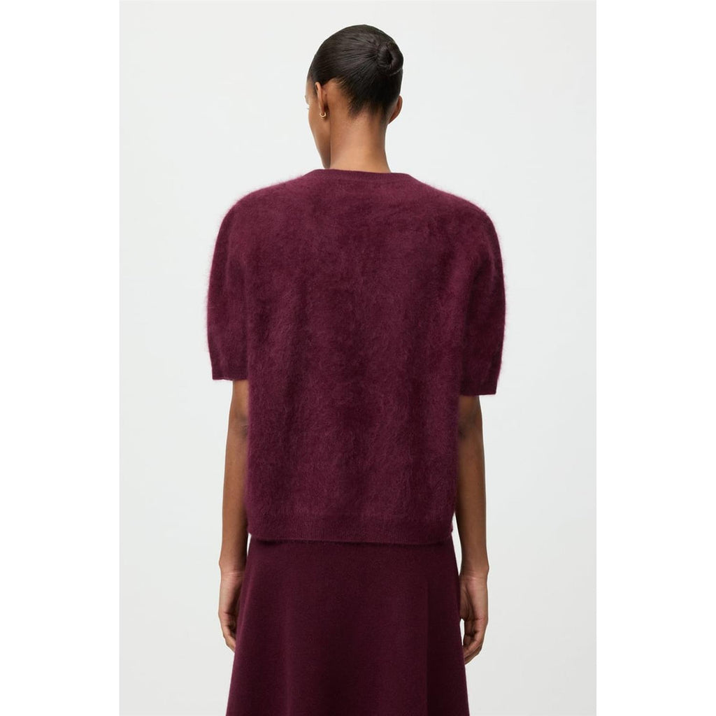 Brushed Short Sleeve Bordeaux